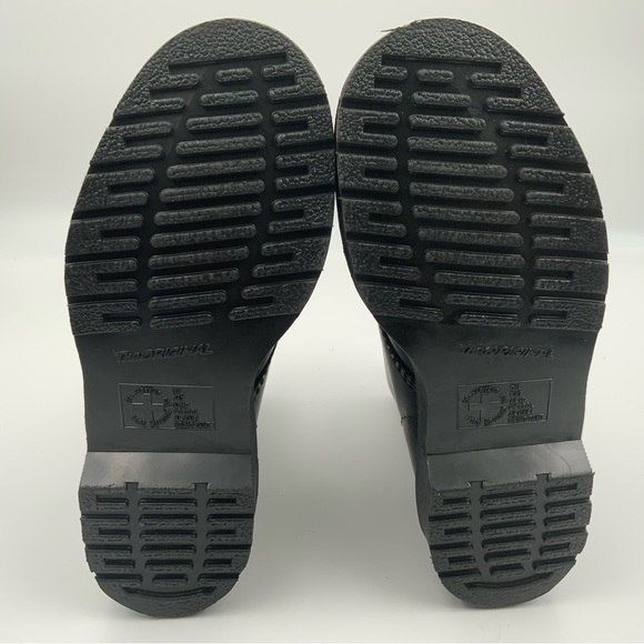Dr, Marten’s USM/6 1460 Mono Smooth 8-Eyelet Black Leather Combat Boots. - Picture 10 of 10